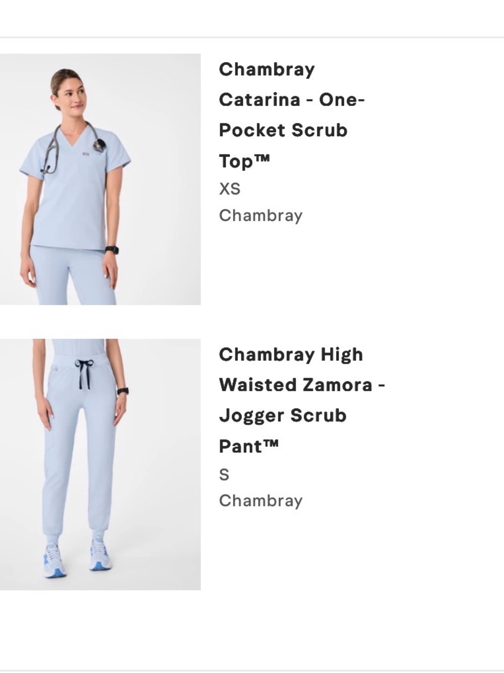 Figs-The Set-  S/ Zamora Jogger Scrub Pant with XS/Catarina Top